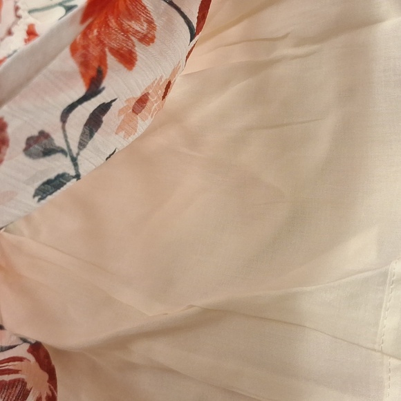 NEW! Baby Girls 2pc Set Long Sleeve Floral Chiffon Dress, Red, ⁃ Carter' - Picture 4 of 11